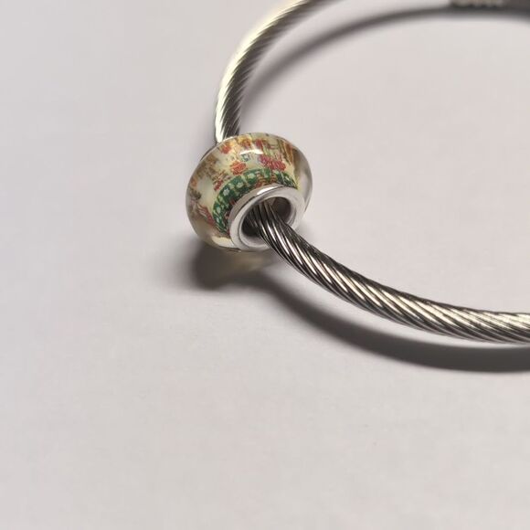 Silver Hello Kitty Christmas Charm for Pandora Style Bracelet - Picture 5 of 5